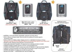 Athalon LTD Deluxe Everything USB Ski Boot Bag -Utah Ski Gear 332ATHLTDBB