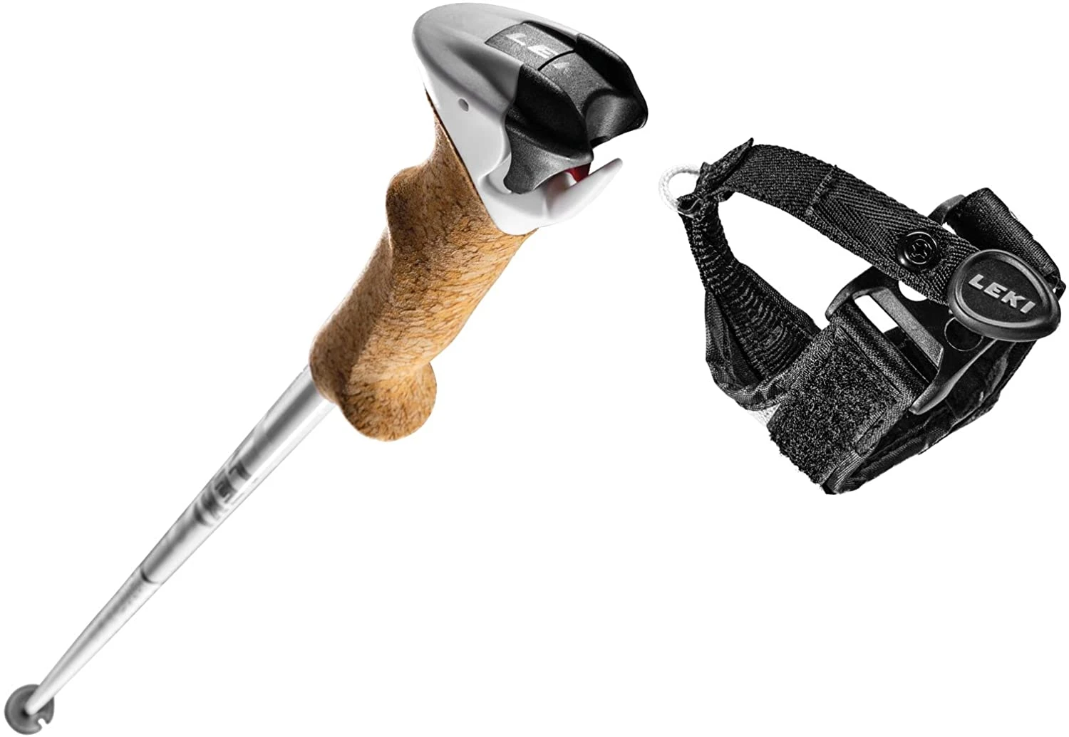 Leki Stella S Alpine Ski Poles - White/Black Or Black/Coral - DISCONTINUED 1 Leki Stella S Alpine Ski Poles - White/Black Or Black/Coral - DISCONTINUED