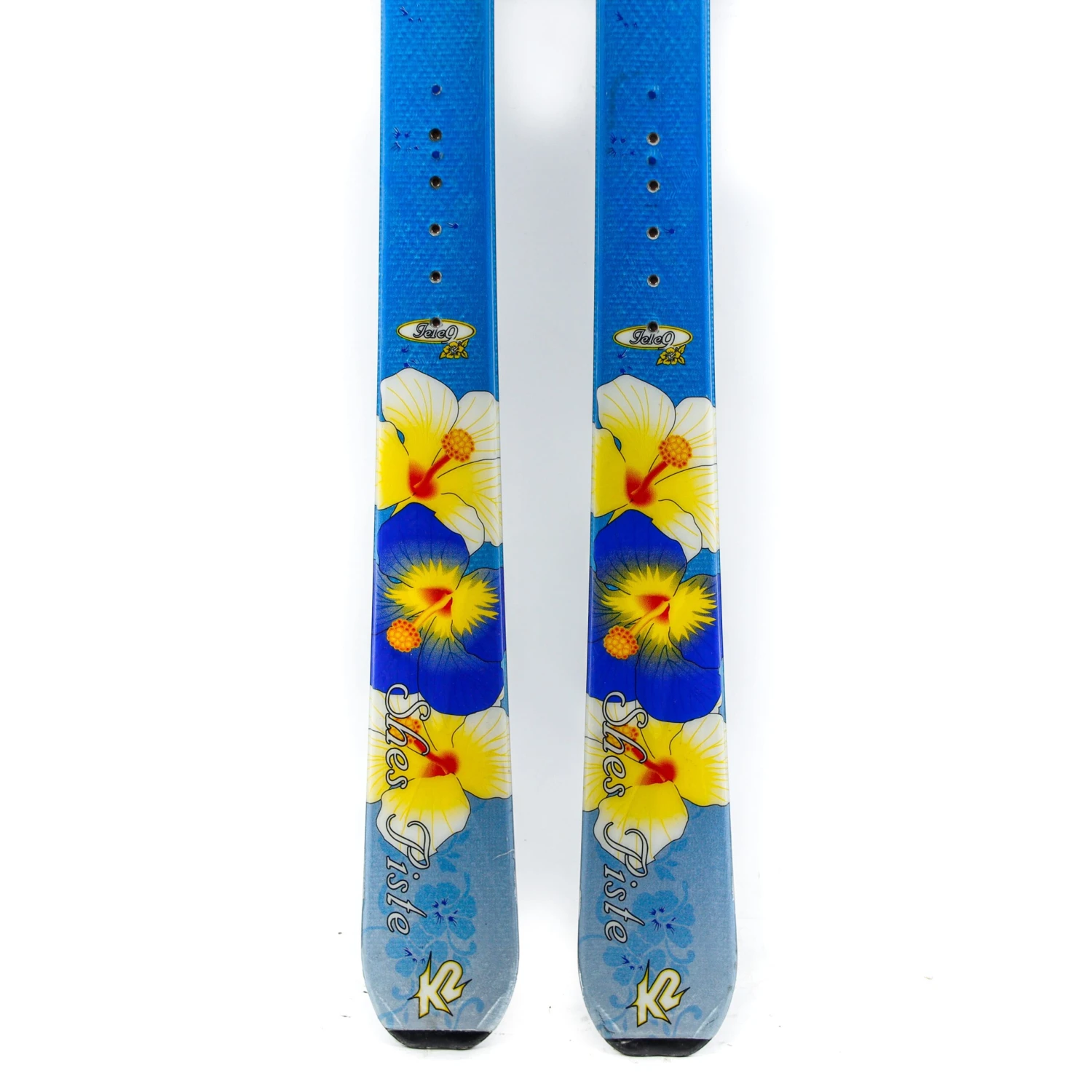 161cm K2 Shes Piste Tele Skis - Flat, Drilled Once - USED 5 161cm K2 Shes Piste Tele Skis - Flat, Drilled Once - USED - Image 5