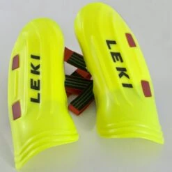 Leki WC Pro Junior Shin Guards -- Yellow
