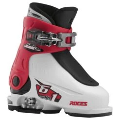 Roces IDEA Up Adjustable Youth Ski Boots | Size 16.0-18.5 -Utah Ski Gear RocesIDEAUp16.0 18.5WhiteRedBlack